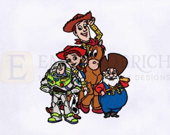 Postacie z Toy Story – wzór haftu maszynowego | Postacie z Toy Story – wzór haftu maszynowego | Postacie z Toy Story – wzór haftu maszynowego | Wzór haftu maszynowego 8x10 Hoop EMB