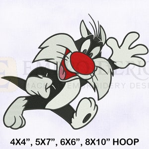 Baby Sylvester Machine Embroidery Design, Sylvester Embroidery Design, Looney Tune Embroidery Design, 4 Sizes Machine Embroidery Designs