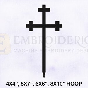Aaronic Order Church Machine Embroidery Design, Religious Embroidery Designs, 4 Sizes Machine Embroidery Designs, Cross Embroidery Designs