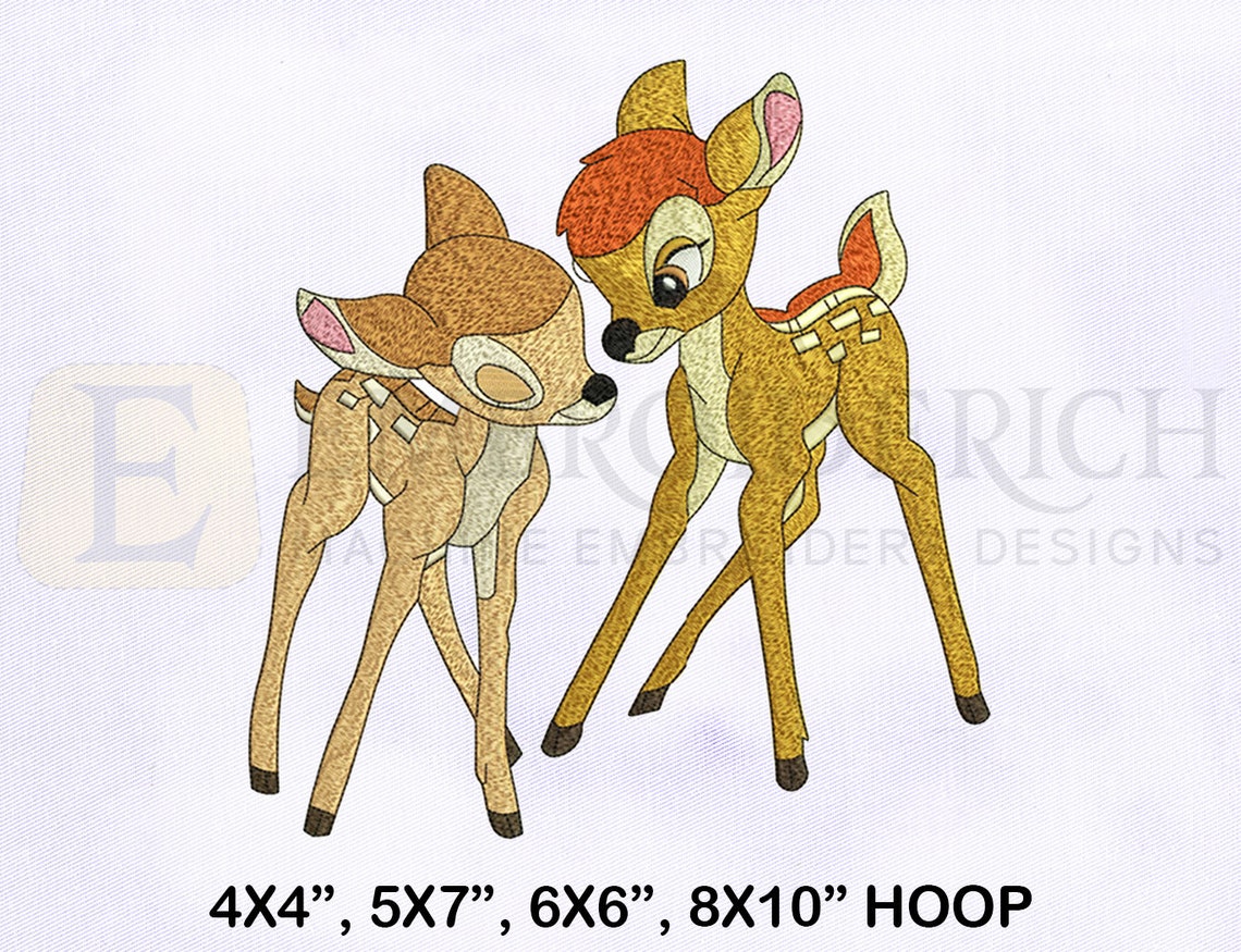 Bambi love faline deer embroidery design disney embroidery  etsy Bambi love faline deer embroidery design disney embroidery  etsy