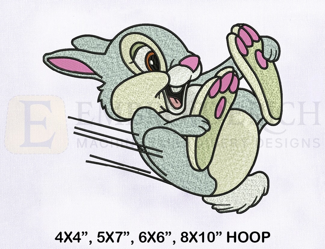 Sliding Thumper Machine Embroidery Design, Rabbit Embroidery Designs ...