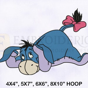 Winnie The Pooh Eeyore Embroidery Design, Eeyore Machine Embroidery Designs, Eeyore Embroidery Designs, 4 Sizes Machine Embroidery Design