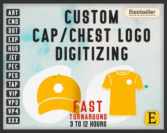 Custom Embroidery Digitizing Service, Logo Digitizing