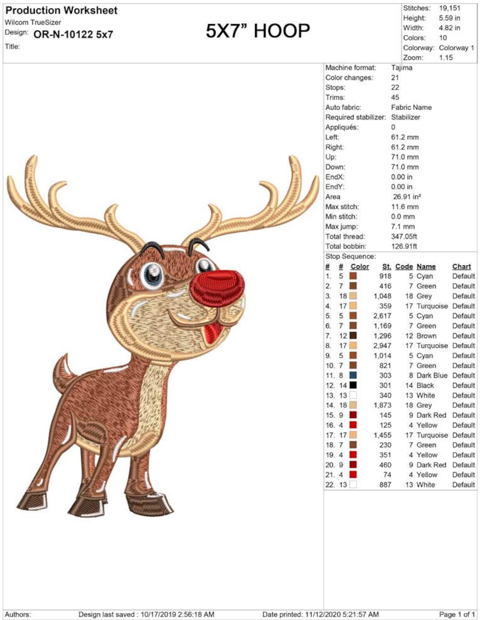 Christmas Rudolph Machine Embroidery Design Christmas Etsy