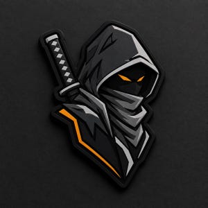 Dark Ronin Warrior PVC Patch, PVC Patch