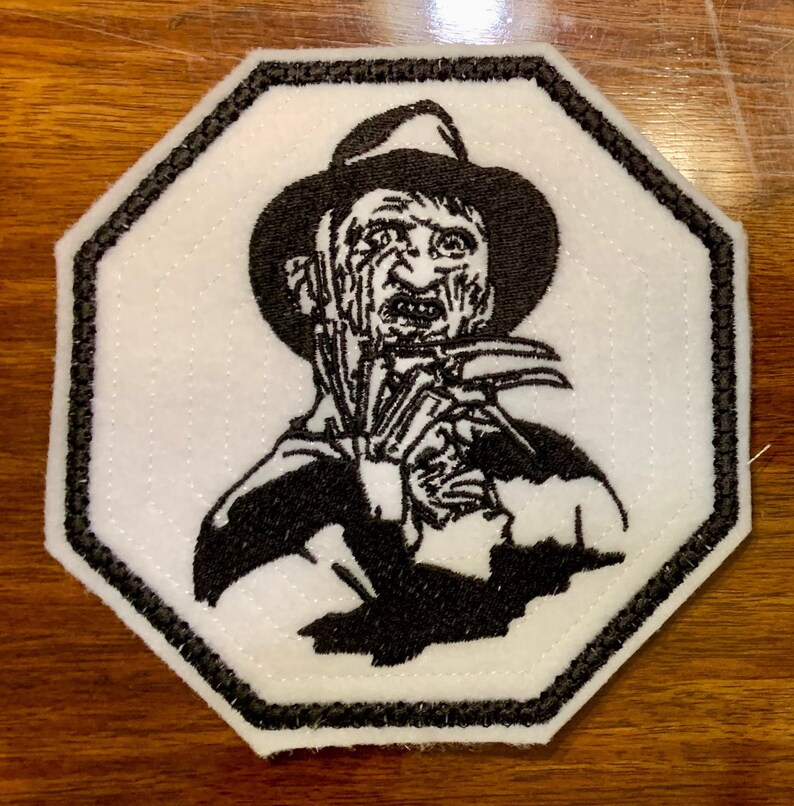 Freddy Krueger Silhouette Embroidery Design Horror Embroidery Etsy