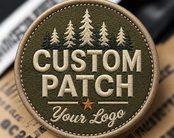 CUSTOM Embroidered Patch - Up To 11" - Iron/Sew-on/Hook - Personalized Business Logo - Your Design for Gifts Art Projects Bags Hats Clothing