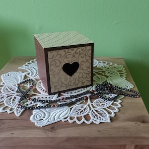 Wooden drawer box, wooden drawer box, wooden box with heart, organizer