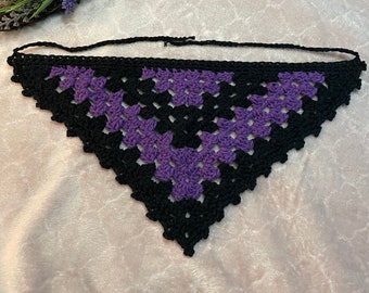 Personalisierte häkeln Bandana mehrere Größen Alt Witchy Grunge Cottagecore dunkel Feminin