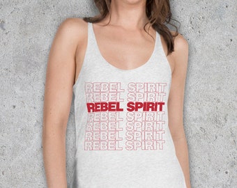 Rebel Spirit Women's Tank Top | Thank You Shirt | Thank you Design Tank