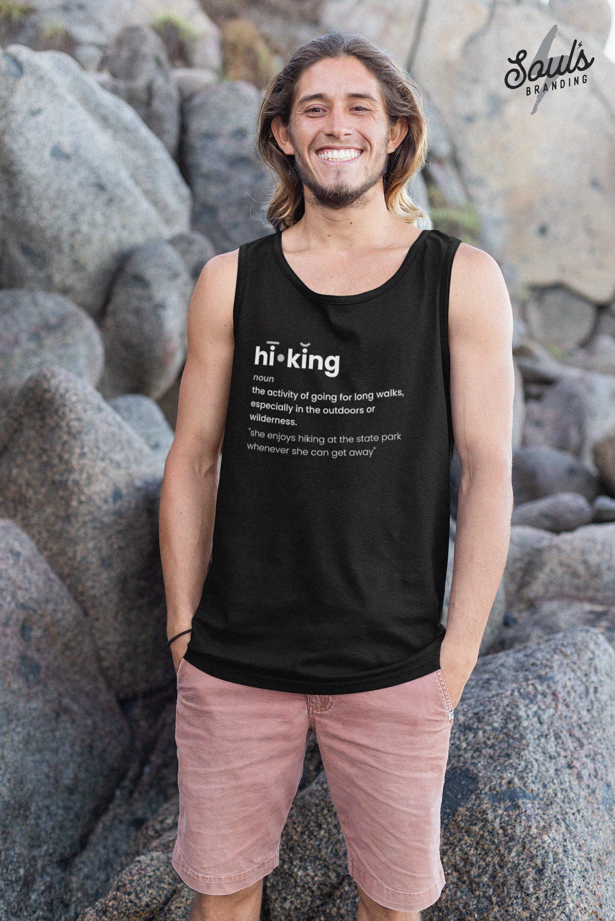 Hiking Unisex Tank Top Definition of Hiking Tank Adventure Lover Gift