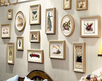 LZYMLG 11Pcs/Set Classic Wooden Photo Frame for Wall Hanging Photo Frame Set Modern Art Home Room Wedding Couple Pictures Frame LZYMLG 11Pcs/Set Classic Wooden Photo Frame for Wall Hanging Photo Frame Set Modern Art Home Room Wedding Couple Pictures Frame