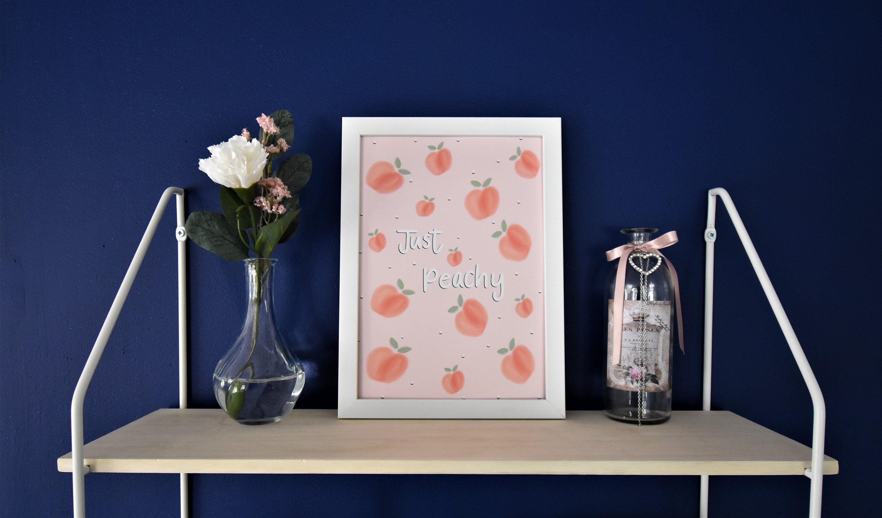 Just Peachy Print Peachy Print Peach Print Wall Print Etsy Ireland