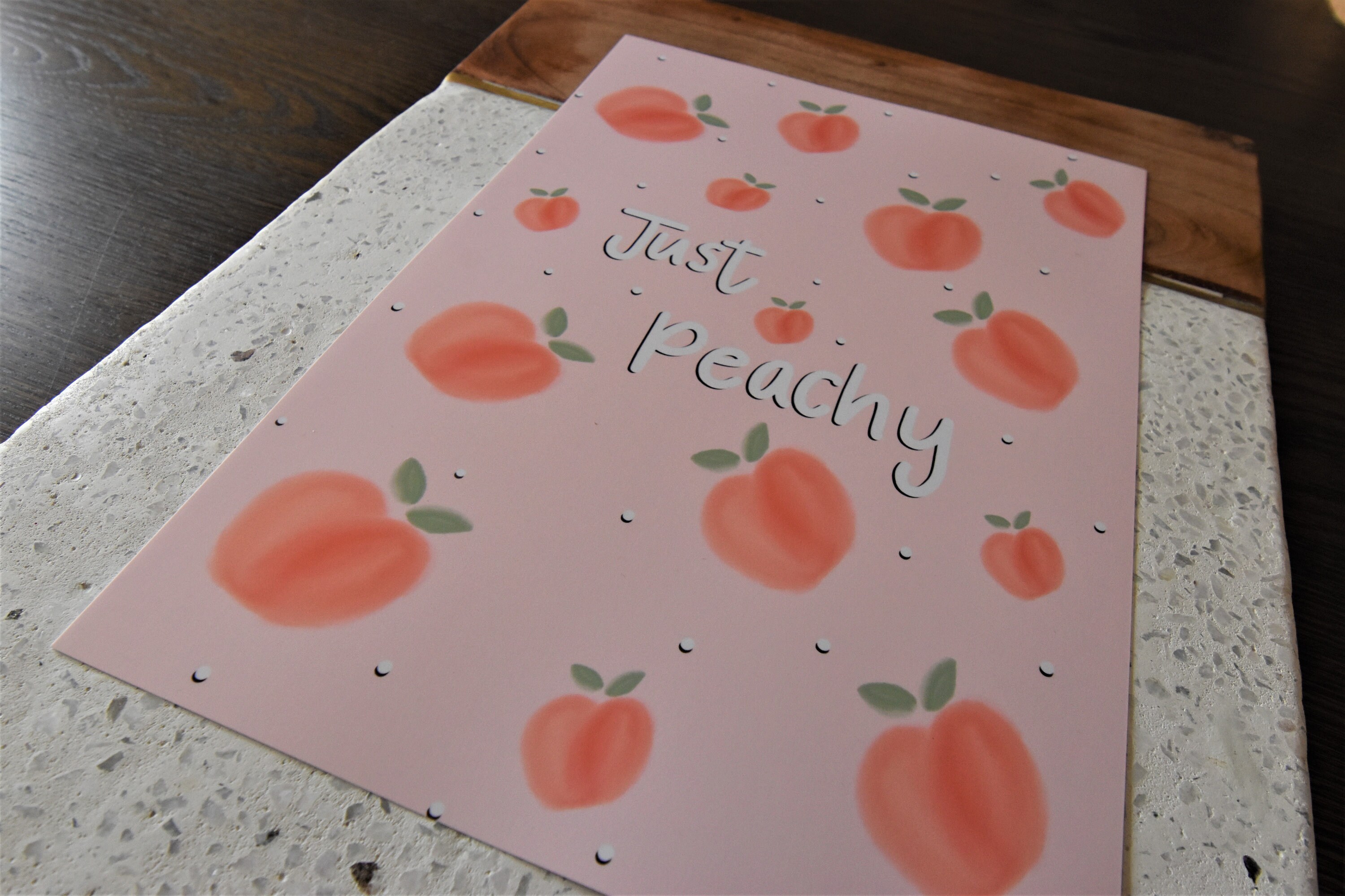 Just Peachy Print Peachy Print Peach Print Wall Print Etsy Ireland