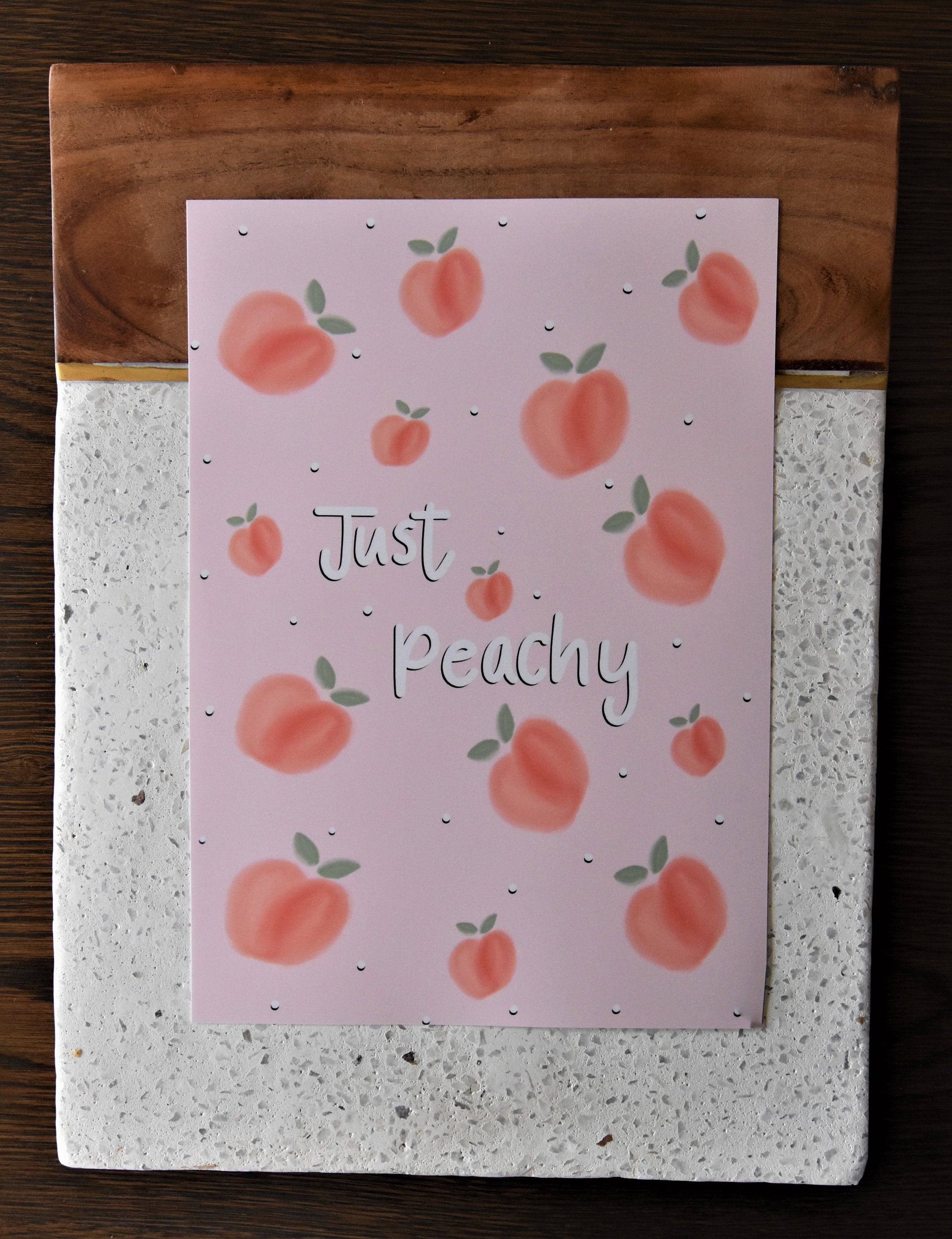 Just Peachy Print Peachy Print Peach Print Wall Print Etsy Ireland