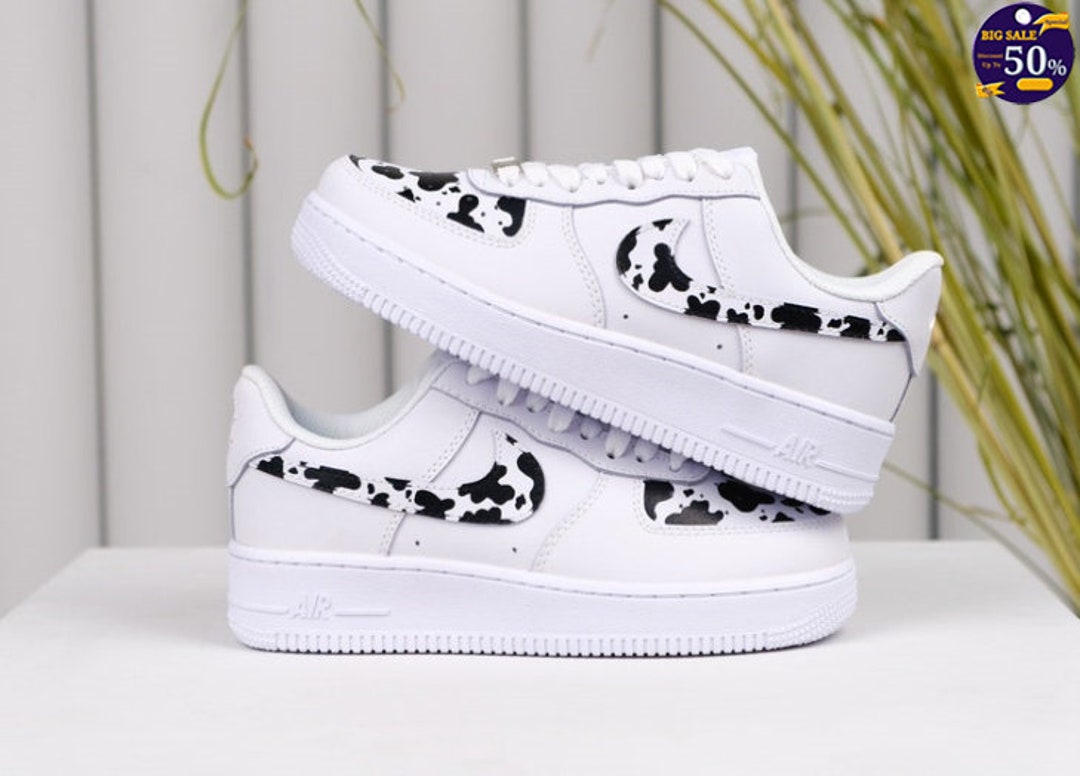 cow print air force 1
