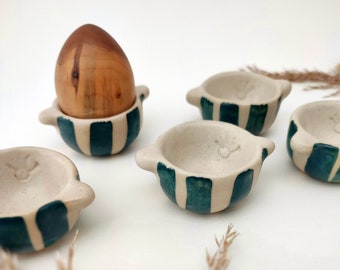 Handcrafted ceramic egg cup