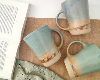 Very large ceramic landscape mug