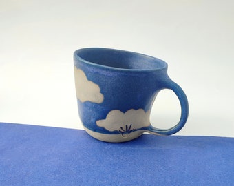 Très grande tasse nuage en grès