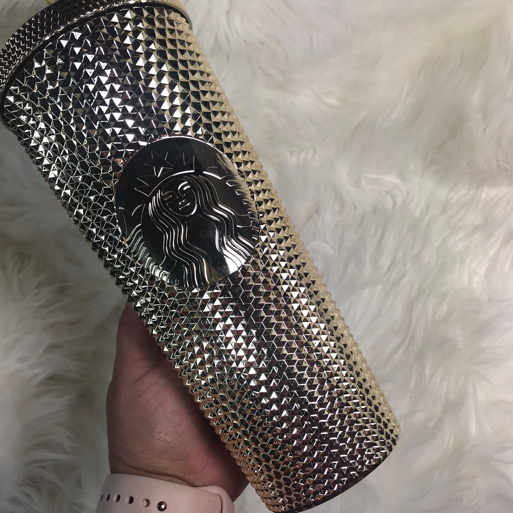 Starbucks Dining | Las Vegas Gold Studded Tumbler | Color: Gold | Size: Os | Tincar727's Closet
