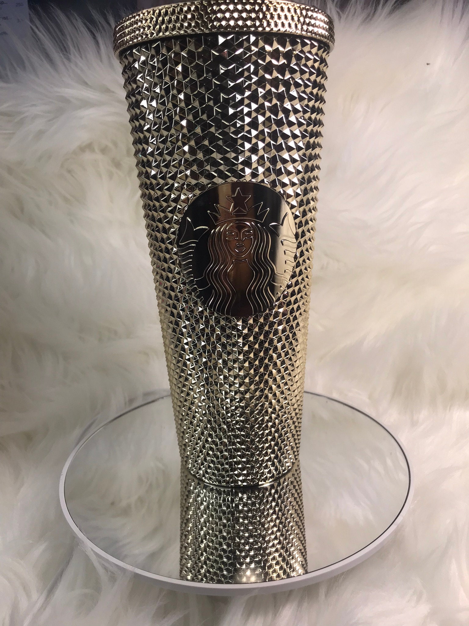 Starbucks Dining | Las Vegas Gold Studded Tumbler | Color: Gold | Size: Os | Tincar727's Closet