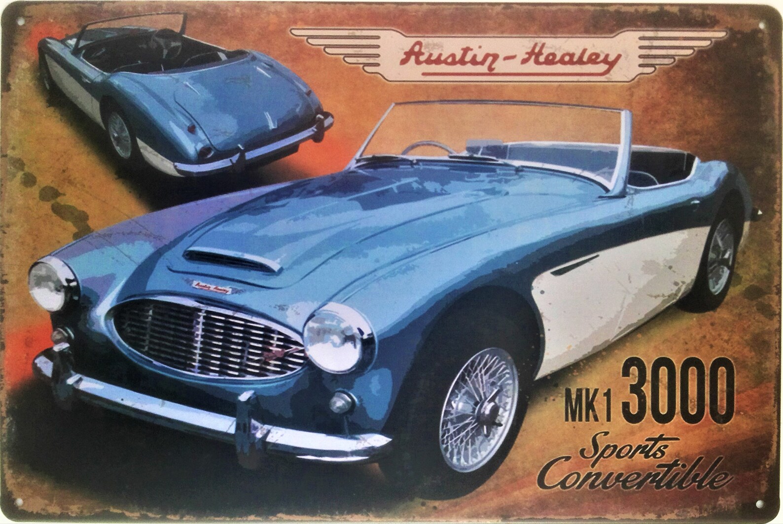 Austin Healey 20x30 cm Cartel de lata de placa metálica de | Etsy