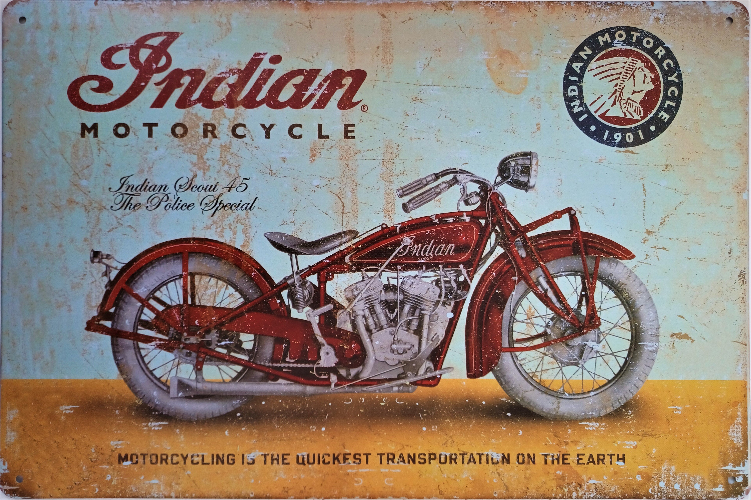 Plaque phare Dirt Brut INDIAN SCOUT