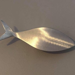 Individually Mounted Baitfish: Original Handmade Metal Wall Art for Unique Coastal Decor