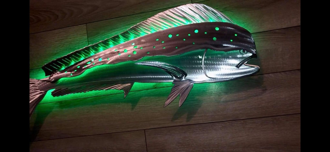 Mahi Mahi Original Handmade Metal Wall Art Etsy