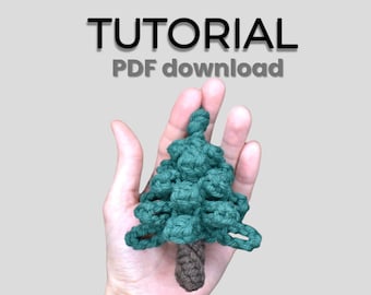 3D Macrame Christmas Tree Tutorial: Holiday Ornament Pattern (PDF Download)