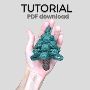 DIY 3D Macrame Tree Tutorial Pattern in ENGLISH, macrame Christmas tree, Holiday Tree, ornament, gift, macrame ornament, Christmas decor