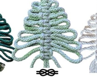 DIY Baum Makramee Ornament Anleitung in ENGLISCH, Weihnachten, DIY Geschenk, Makramee Ornament, Weihnachtsdekor, Kinder Basteln, Familien Handwerk