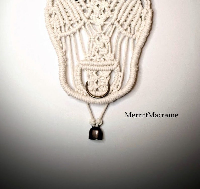 DIY Macrame COW KIT Miss Moo farm house decor, cowboy, eclectic, boho, unique project, shabby chic, Bobbiny image 2