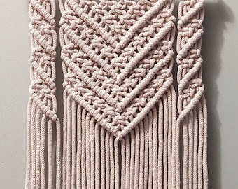 Macrame Tutorial Pattern in ENGLISH, Medium size wall hanging, beginner macrame project, macrame for beginners wall hanging