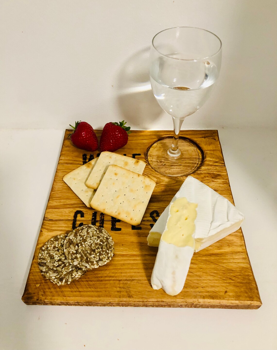 Wine and cheese plate Etsy