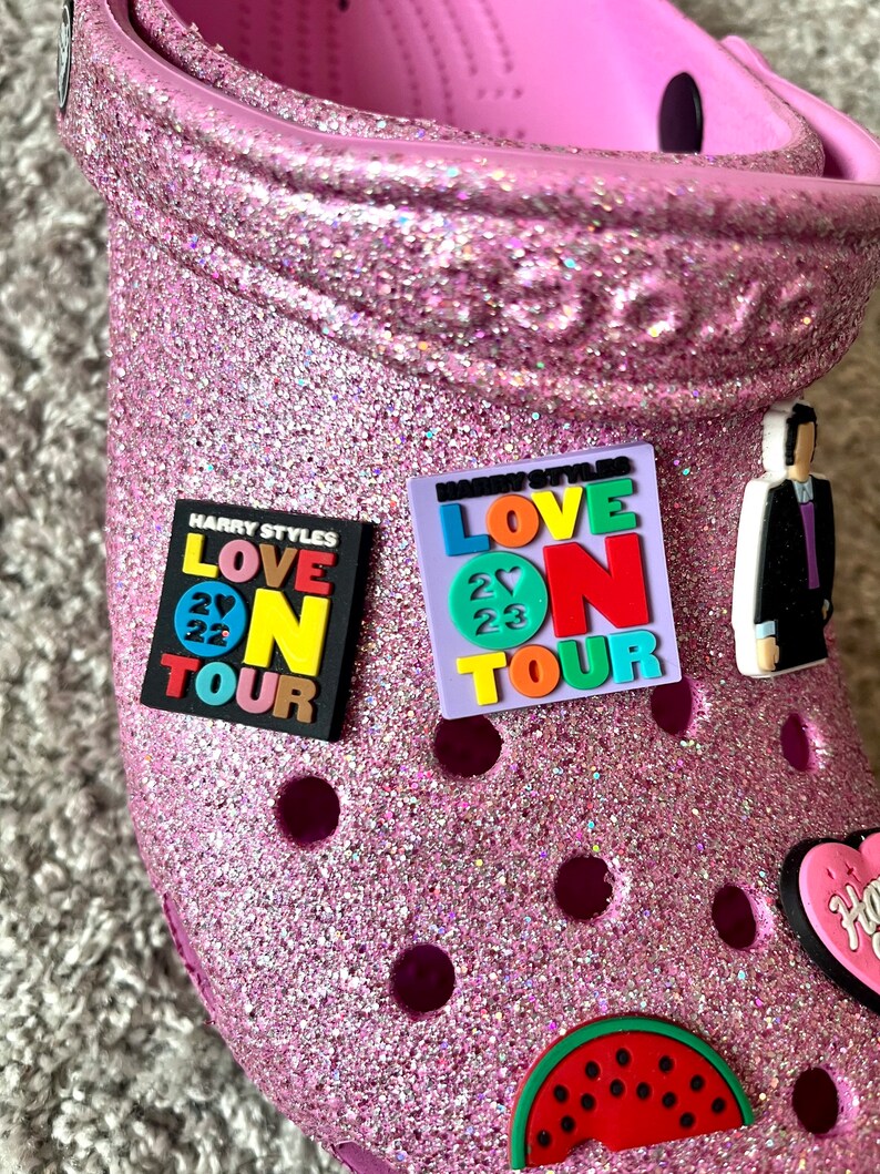 Harry Styles Purple and Blue Croc Charm Jibbitz Etsy UK