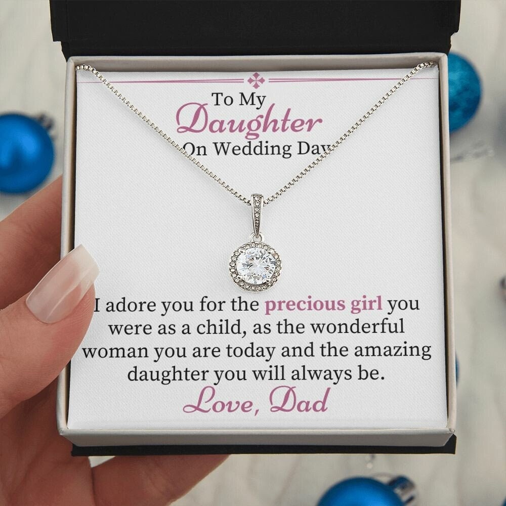 Necklace for daughter on wedding day deals