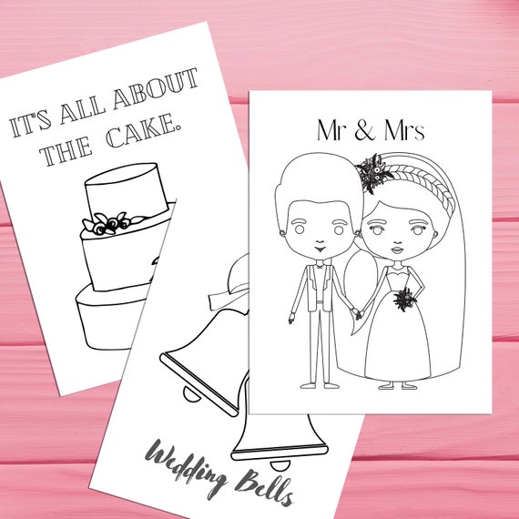 wedding bells coloring pages