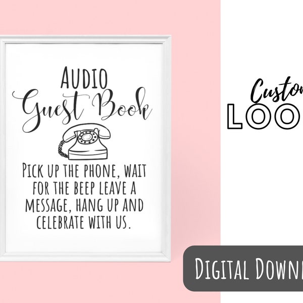 Audio Guest Book Etsy UK