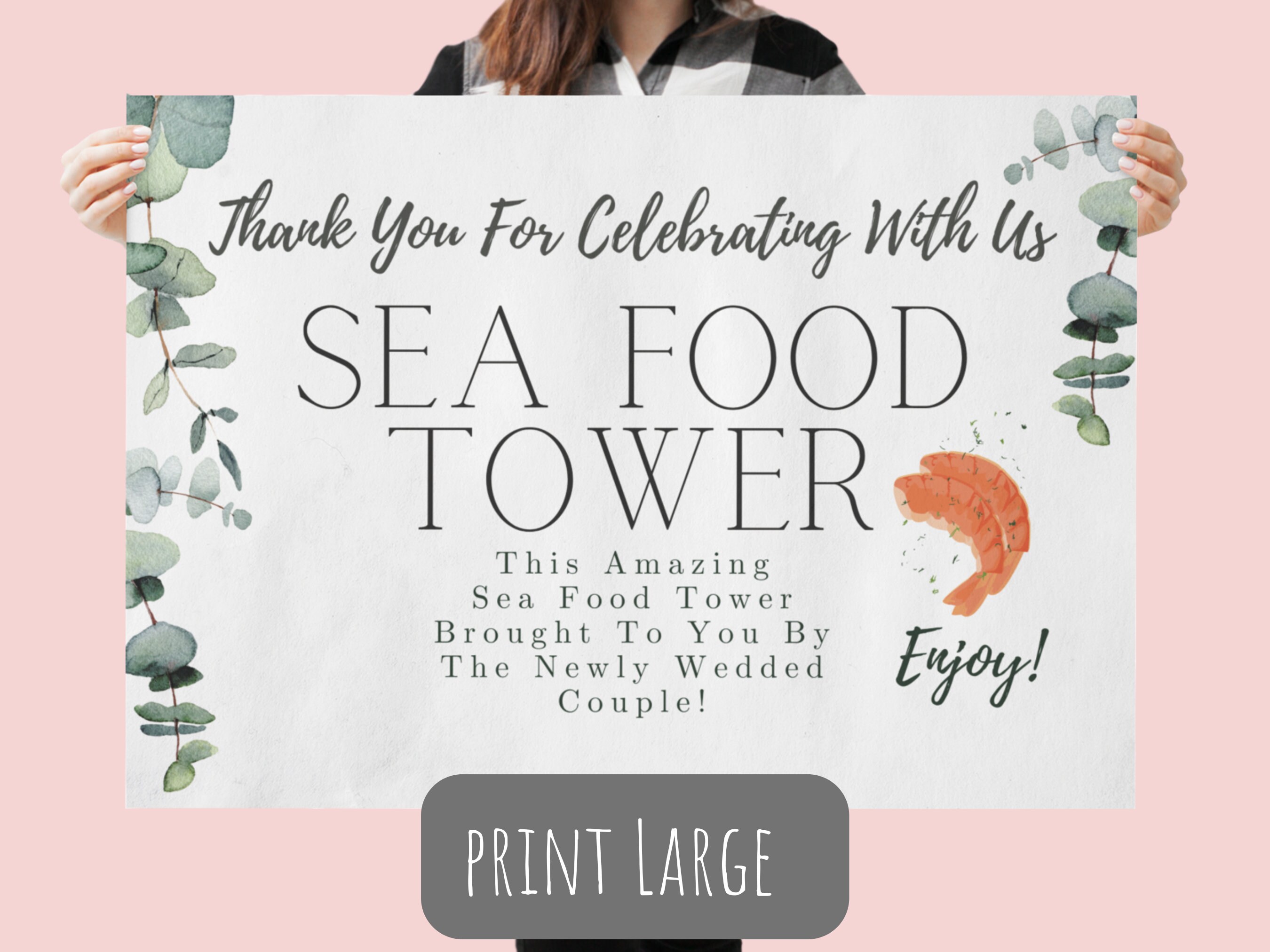 Wedding Food Sign Wedding Sign Printable Signs Digital Download Sea ...