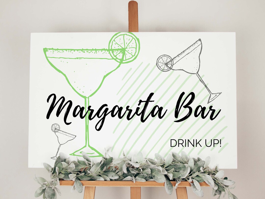 Printable Signs Margarita Bar Sign Digital Download Food Bar Signs ...