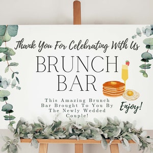 Amscan Brunch Bar Food Party Supplies Table Decorations Labeling With  Banner NEW