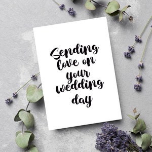 Sending love on your wedding day