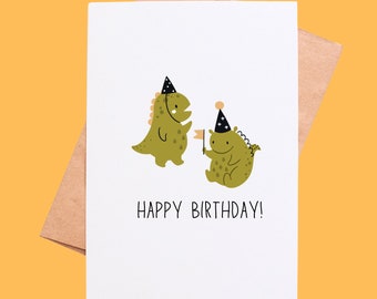 Happy Birthday – Dinosaur Greeting Card