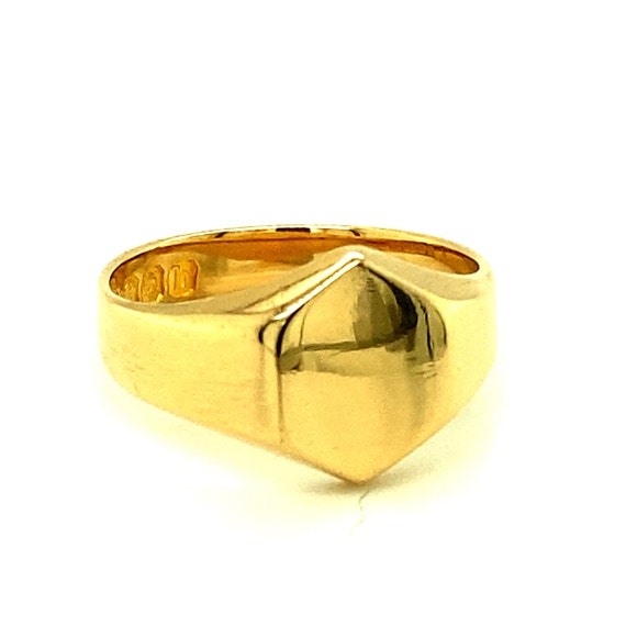 Antique Georgian Signet Ring - 18ct Gold Hexagon … - image 1