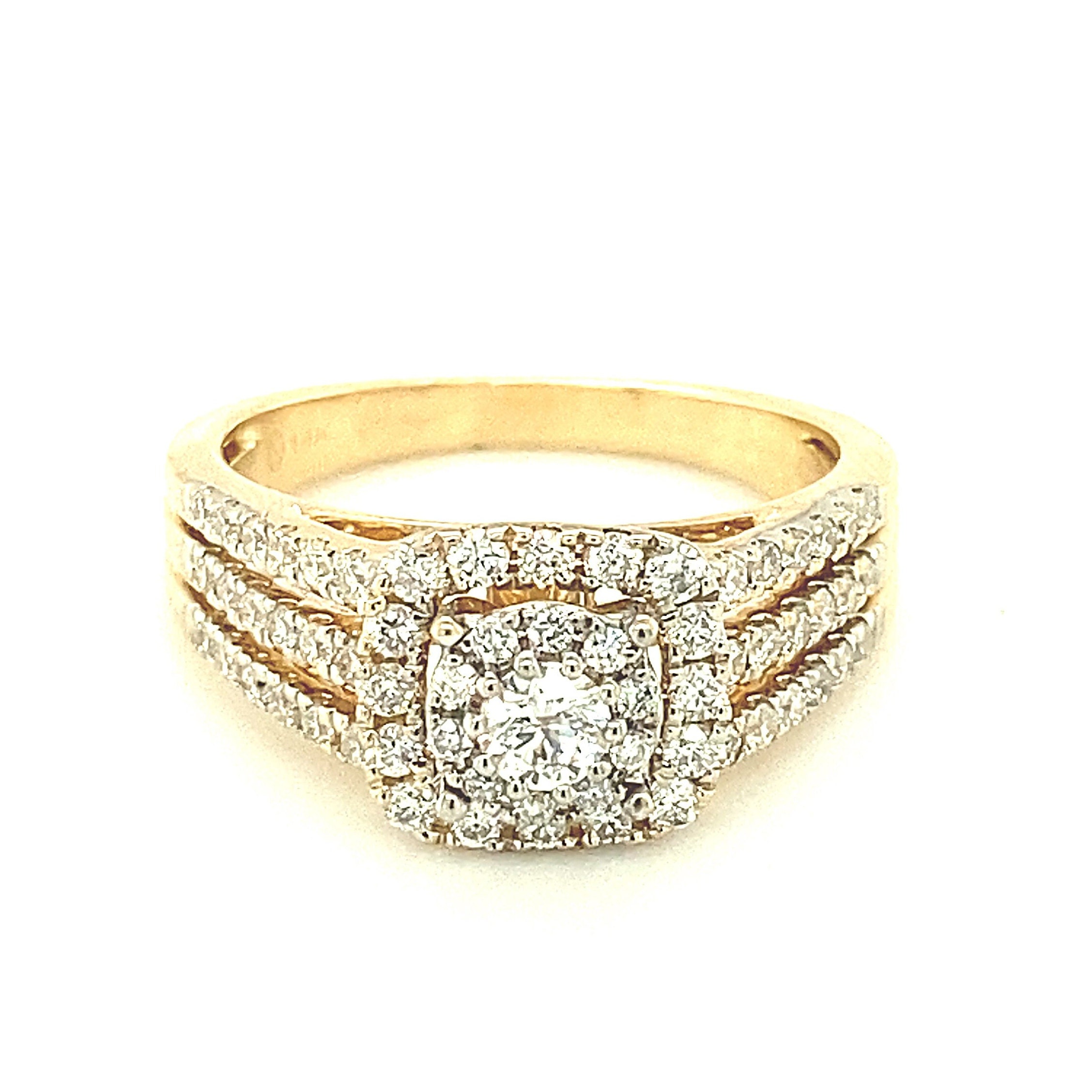 slim fit dress slacks White Diamond Stacking Rings main image 1