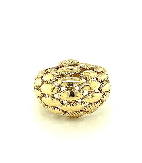 green emerald velvet dress 9ct Gold Garnet Cabochon Dress Ring, 7.00ct