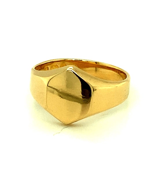 Antique Georgian Signet Ring - 18ct Gold Hexagon … - image 3
