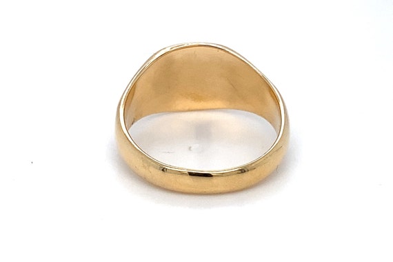 18ct Gold Signet Ring - Solid gold Mens Signet Ri… - image 5