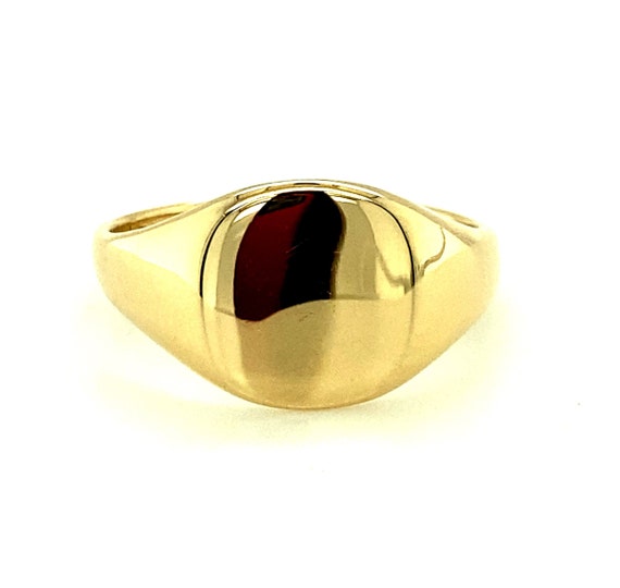 Vintage Mens Gold Signet Ring 9ct Massivgold Herren Ehering Abschluss Geschenk Etsy